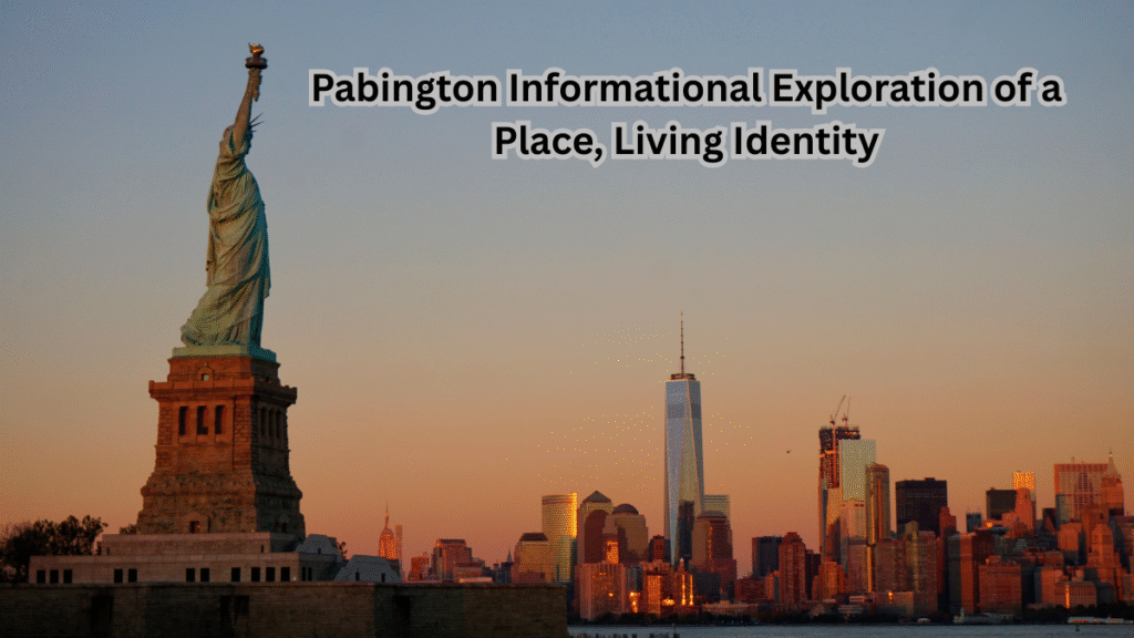 Pabington Informational Exploration of a Place, Living Identity