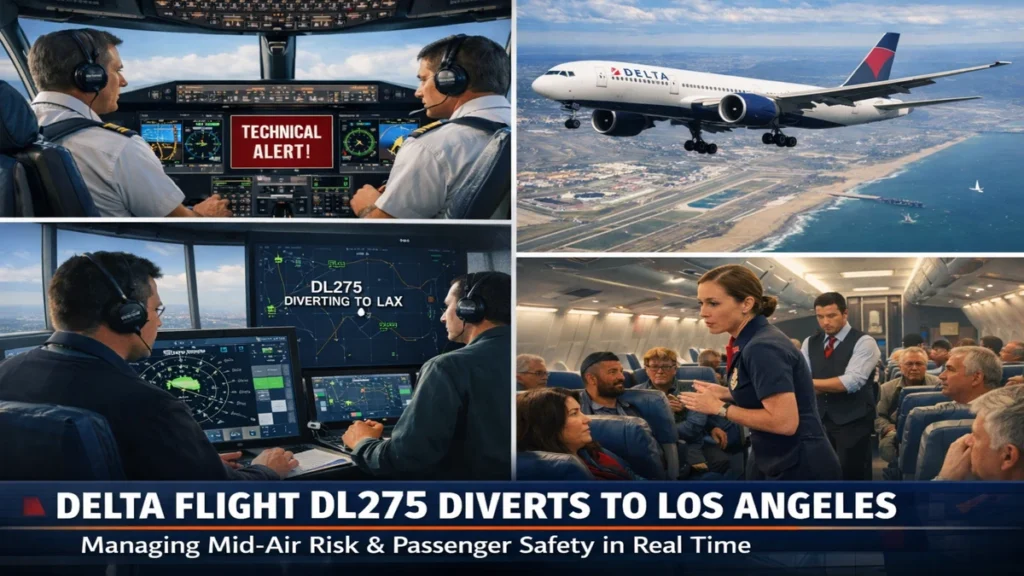 Delta Flight DL275 Diverted LAX