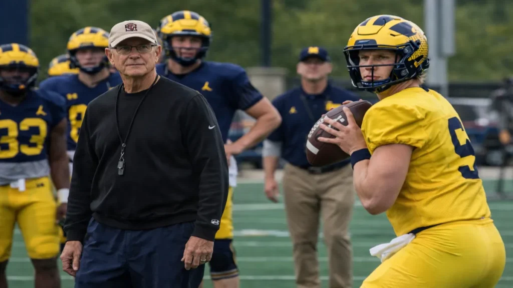 Jon Gruden Saw Michigan Football Practice With Bryce Underwood.