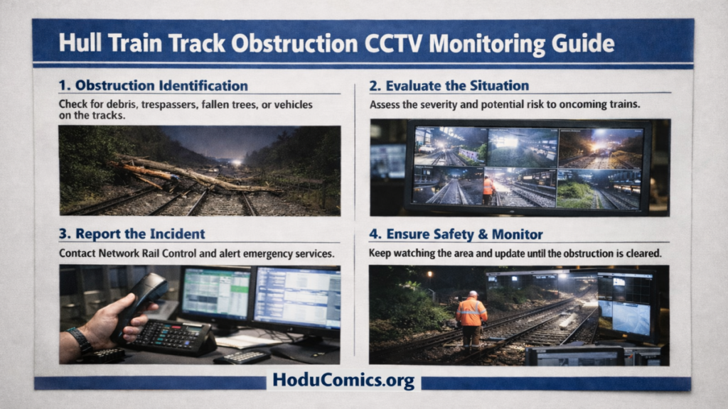 Hull Train Track Obstruction CCTV