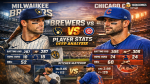 Milwaukee Brewers vs Chicago Cubs Match Player Stats
