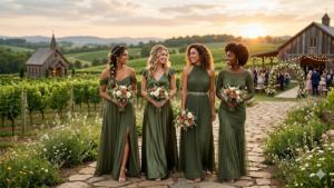 Vestido Verde Oliva Madrinha